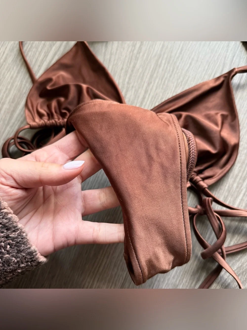 Frankie's Bikinis satin bikini